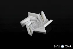 Folding Origami Flasher Hexagon with Living Hinges