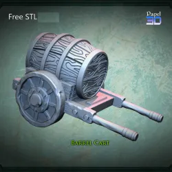 FREE STL - Barrel Cart