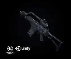 G36 Variants PBR Low-poly 3D model
