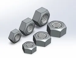 Hexagonal Nut M8, M10, M12