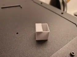 Hollow Calibration Cube for LW PLA with bridge