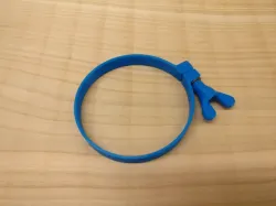 Hose clamp with knob