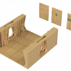 Imperial Corridor Straight with Double Doors