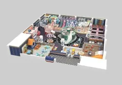 Indoor amusement park  playground 3D model