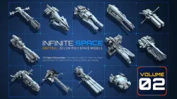 INFINITE SPACE - VOL-02 Low-poly 3D model