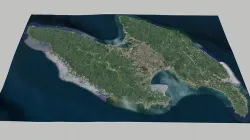 Island Sado Niigata Prefecture Japan  3D model