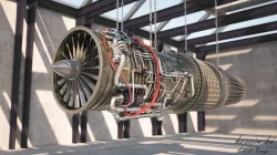 jet engine 3D model