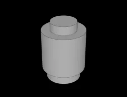 Lego Compatible (3062a.dat) Brick 1 x 1 Round with Solid Stud