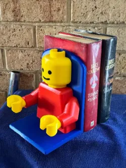 Lego man book ends