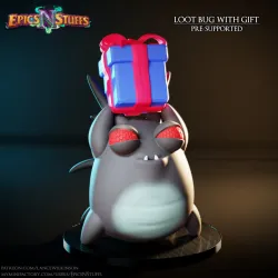 Loot Bug with Gift Miniature - Pre-Supported