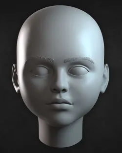 M3gan doll head 3D print model