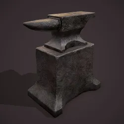 Medieval Blacksmith Large Anvil  Low-poly 3D model