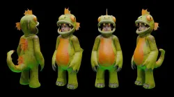 MONSTER MASCOT CHARACTER 3D model
