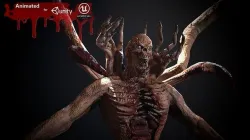 Mutant2 demon with long claws Low-poly 3D model