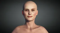 Natalie Portman Rigged animated 2500 Free animations tutorial Low-poly 3D model