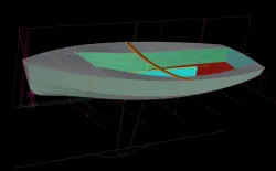 National Solo dinghy hull