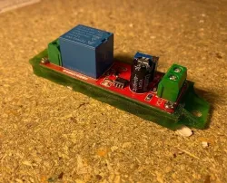 NE555 DC 12V Digital Delay Timer Relay Mounting Bracket 3D print model