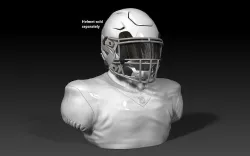 NFL Football Helmet Stand 3D print model