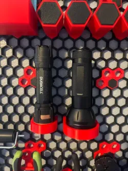 Parametric Flashlight Holder for Honeycomb Wall HSW
