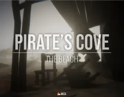 Pirates Cove - The Beach - Godot    Low-poly 3D model