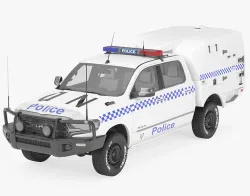 Police Paddy Wagon Dodge RAM 1500 3D model