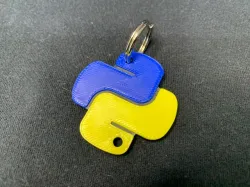 Python Keychain - Colorized