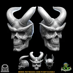 Realistic Tiefling Skull D