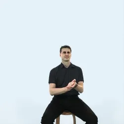 Romance 08B Clapping Clapping Sitting Casual Man Low-poly 3D model