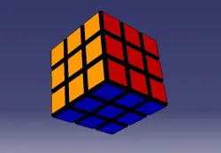 Rubik cube with animation