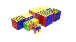 Rubiks Cubes Set 3D model