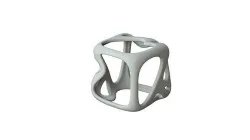 SciFi Cube Object No 16368 Low Poly Shape Texture