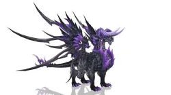 ShadowLord Dragon - Rigged and 8 variants Low-poly 3D model