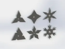 SHURIKEN SET model for 3d print 3D print model