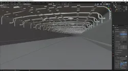 Simple Car Tunnel For Car Renders 3D model