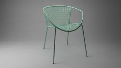 Sophia Sage Dining Chair 3D model