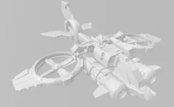 StarCraft II  Terran Banshee fighter 3D print model