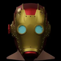 Steampunk Iron Man Helmet 3D print model