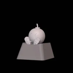 Super Mario bomb keycap