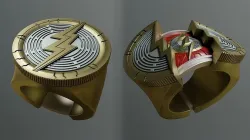 The Flash opening ring -cosplay jewelry 3D print model