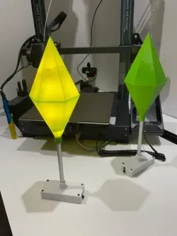 The SIMS Crystal Lamp with optional Battery Box