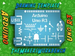 TMWB Arduino Uno R3 Drawing Template - STL and DXF