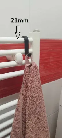 Towel hook for heater 21mm
