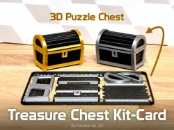 Treasure Chest Kit-Card (compact pirate chest box set)