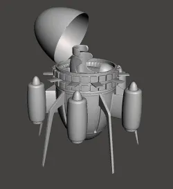 Trunks Time Machine 3D Model 3D print model