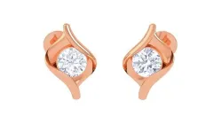Ultra Light Wt Solitaire Diamond Stud Earrings 3dm stl obj  3D print model