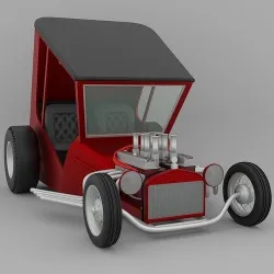 Uncertain-T Custom Hot Rod 3D model
