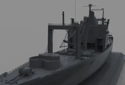 USS CHARLESTON LKA 113 3D print model