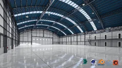 Warehouse 1 with roofs 3D model