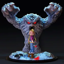 Yeti in danger 3D print model