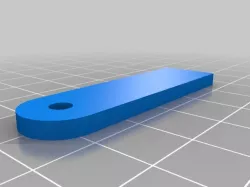 2 color Dual Extrusion Keychain Bottom big size longer